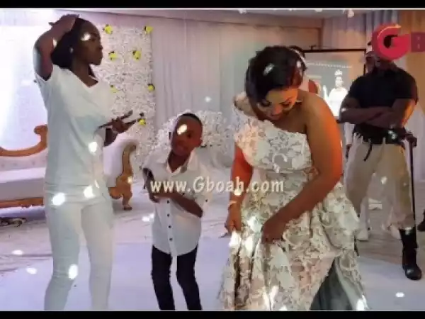 Video: Mercy Aigbe and Her Beautiful Daughter & Cute Son Dance Together At Her 40th Birthday Party